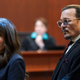 Attorney Camille Vasquez and Johnny Depp.